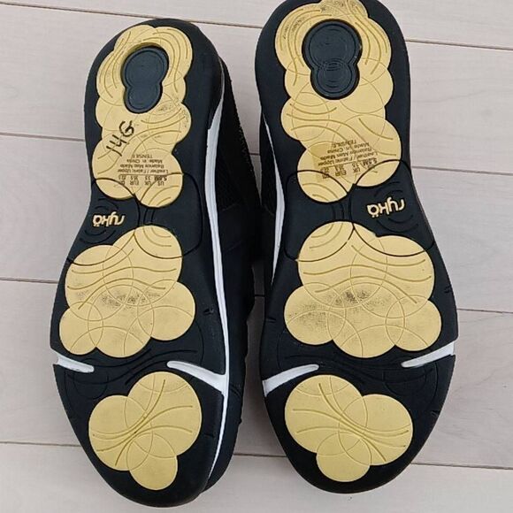 Ryka Women's Black Tensile Slip-On Mule Bungee Laces Clog Style Size 5.5 - Picture 3 of 5